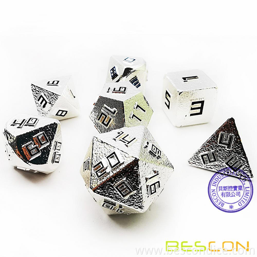 Raw Metal Polyhedral D D Rpg 7 Dice Set 1 Raw Metal Polyhedral D D Rpg 7 Dice Set 1